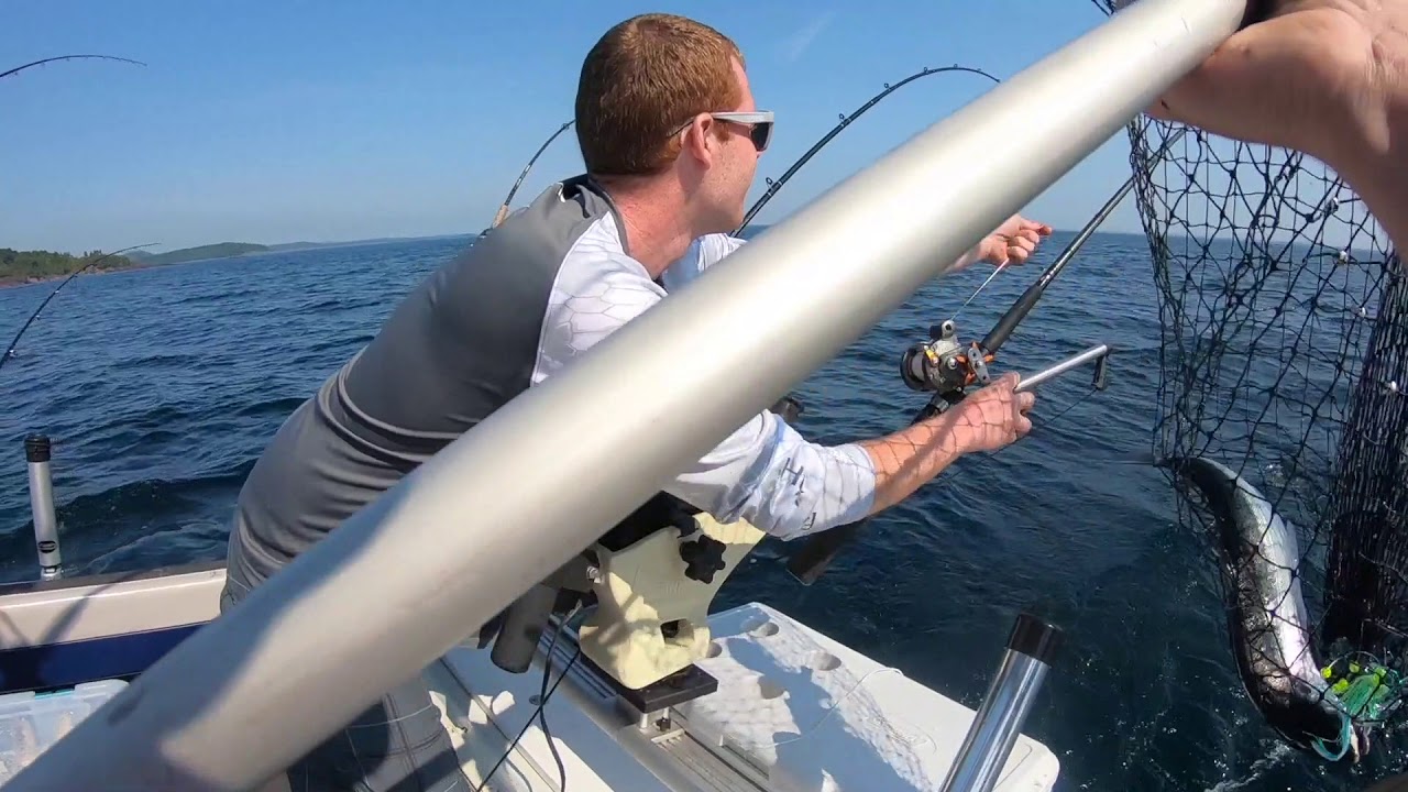 Lake Superior Summer Salmon Fishing