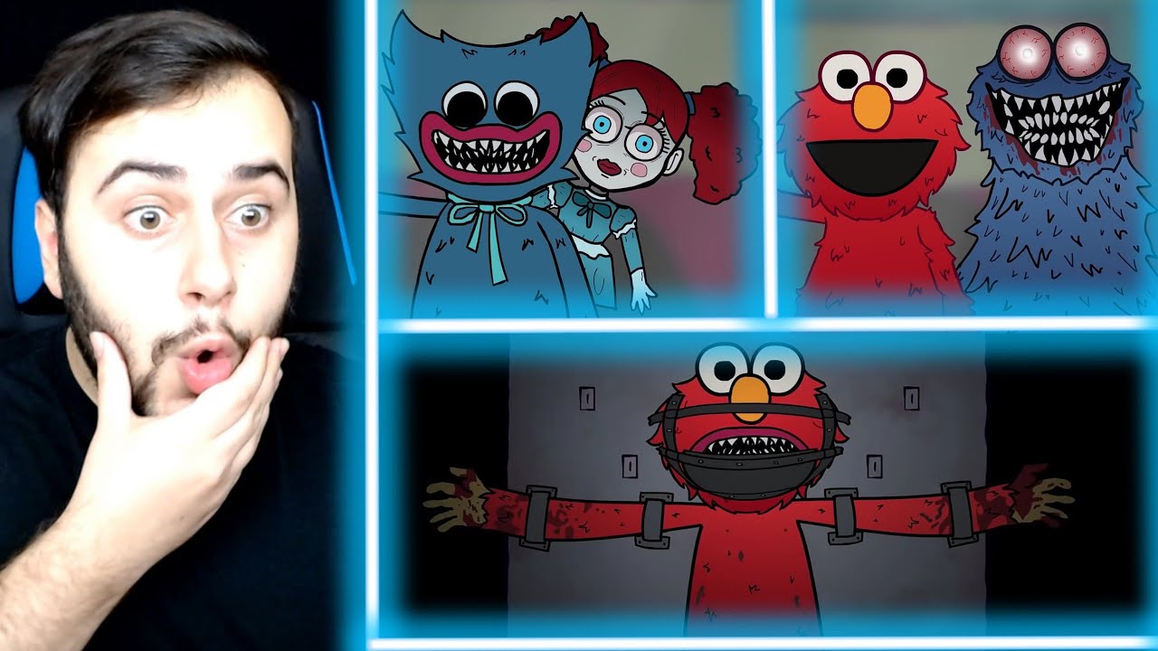 GECE 3 'DE EN KOKRUN&Ccedil; HUGGY WUGGY VİDEOLARINI İZLEDİM POPPY PLAYTİME KORKUN&Ccedil; MAVİ YARATIK 😱