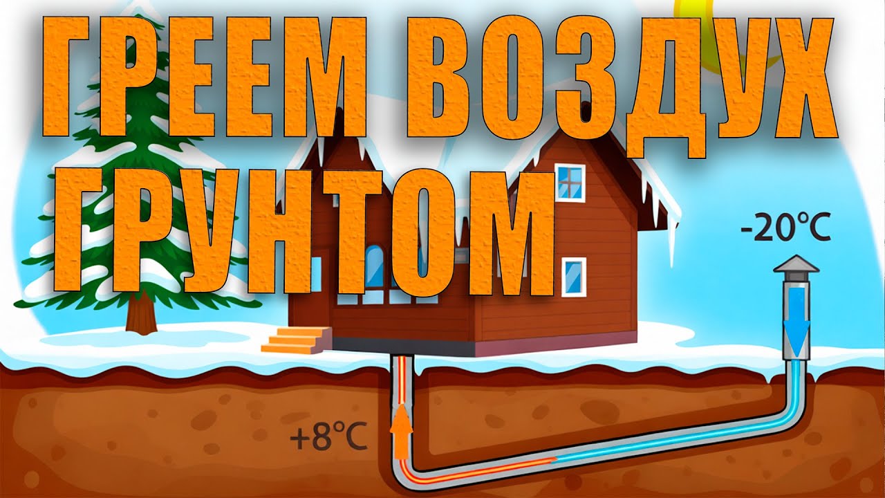 Воздушный грунтовый теплообменник как часть системы вентиляции и отопления дома.  