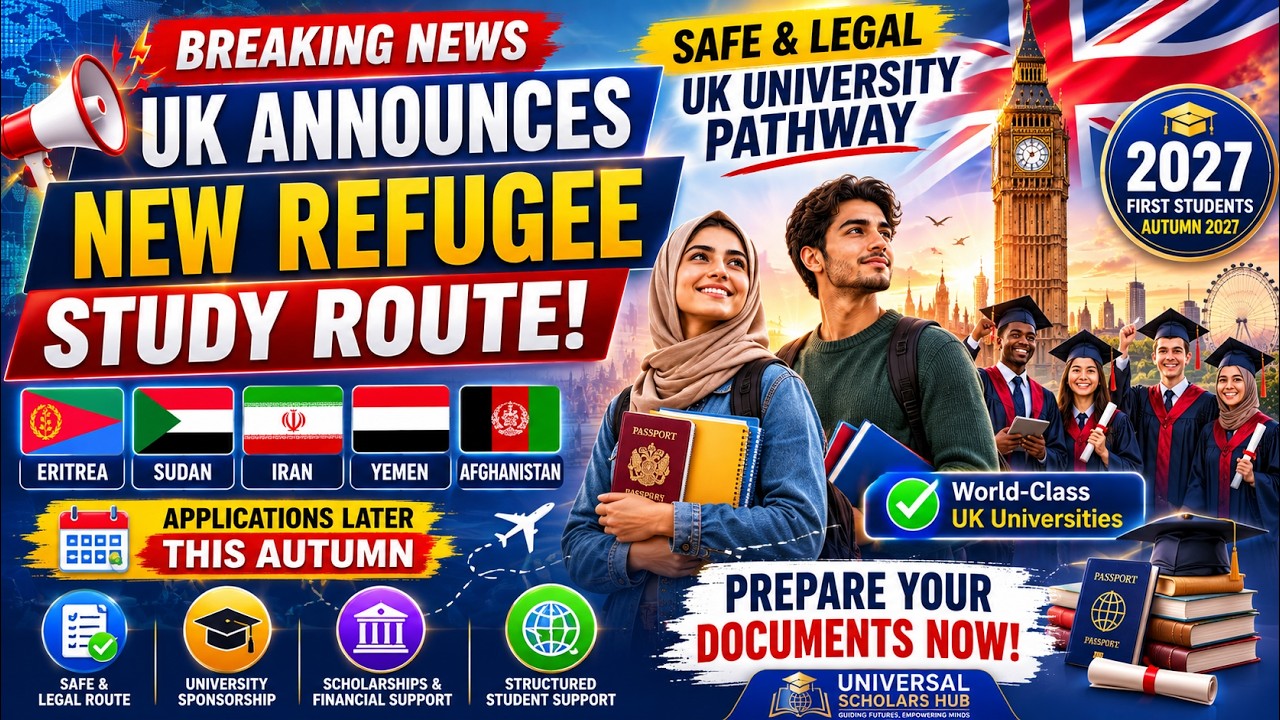 UK's NEW Refugee Study Route 2027 | Big Opportunity for Refugees | Prepare Your Documents Now! 🇬🇧🎓