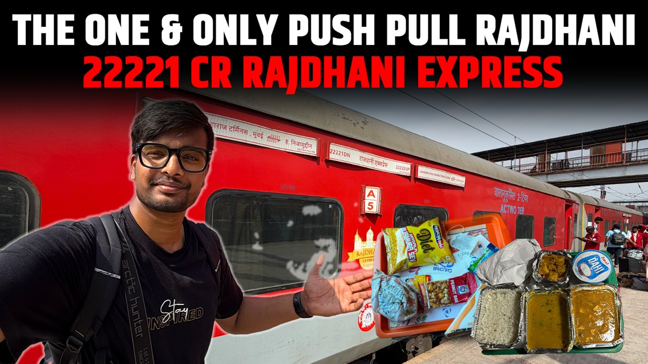 Journey In 22221 Mumbai Csmt - H.Nizamuddin CR Rajdhani Express | High Speed Action | Train Journey