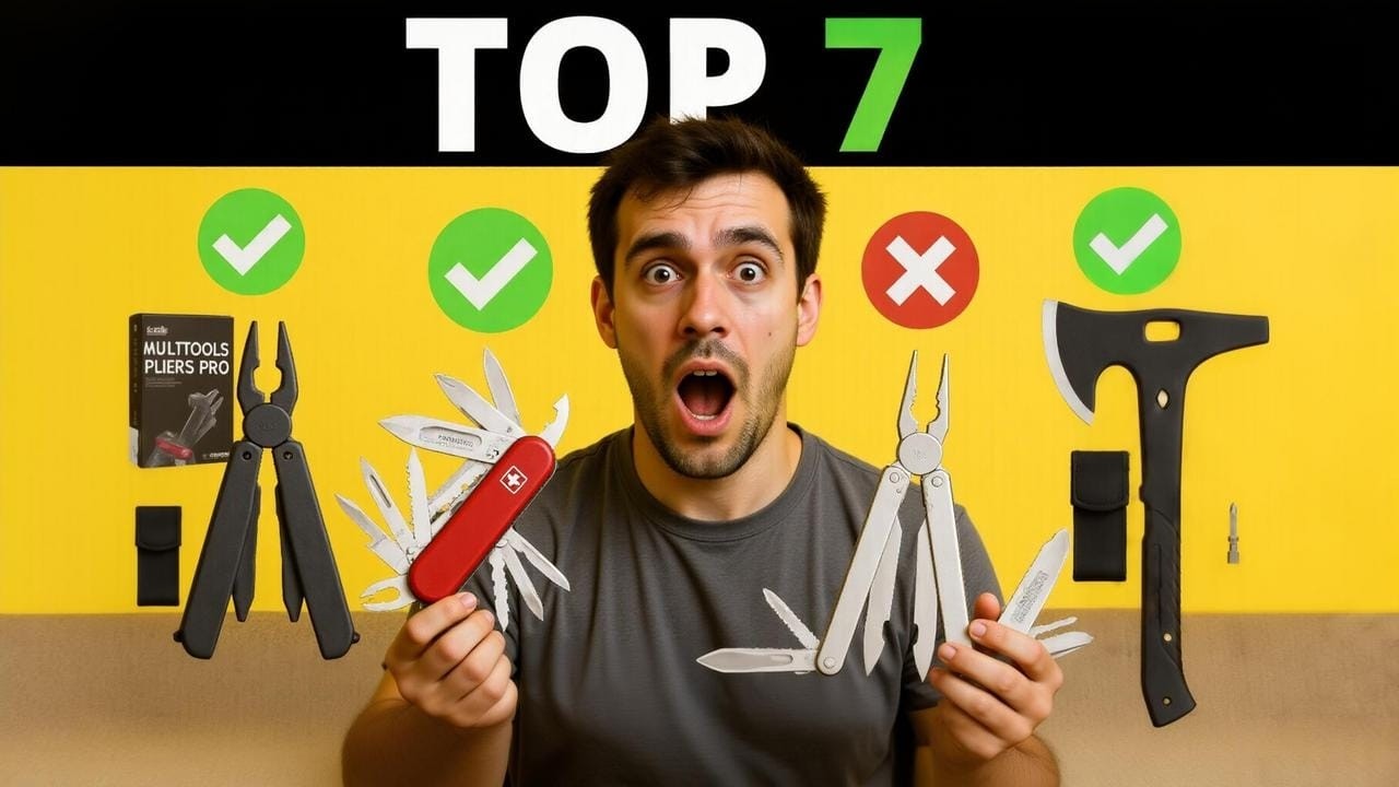 ✅ TOP 7 Mejores Multiherramientas EDC de Bolsillo [2026]🔧 Navajas Multiuso y Supervivencia de Amazon