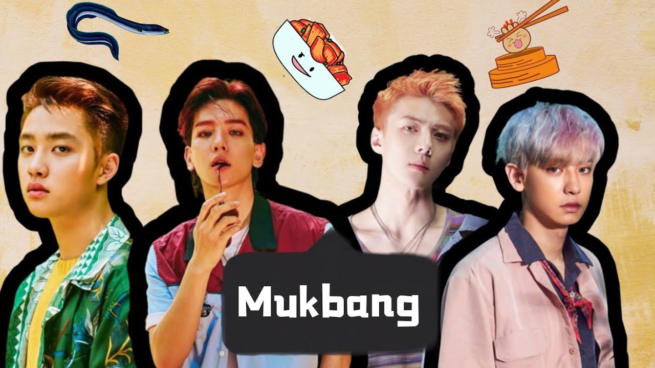 [SUB IND/ENG] EXO Mukbang Sehun, Chanyeol, Kyungsoo, Baekhyun