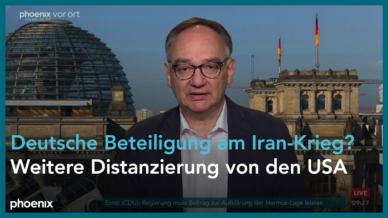 phoenix nachgefragt mit Nico Fried zu einer Beteiligung Deutschlands am Iran-Krieg am 17.03.26
