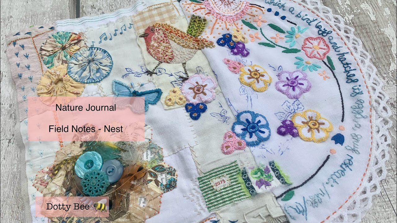 Slow Stitch Journal - Field Notes - Nest #slowstitch #embroidery #journal