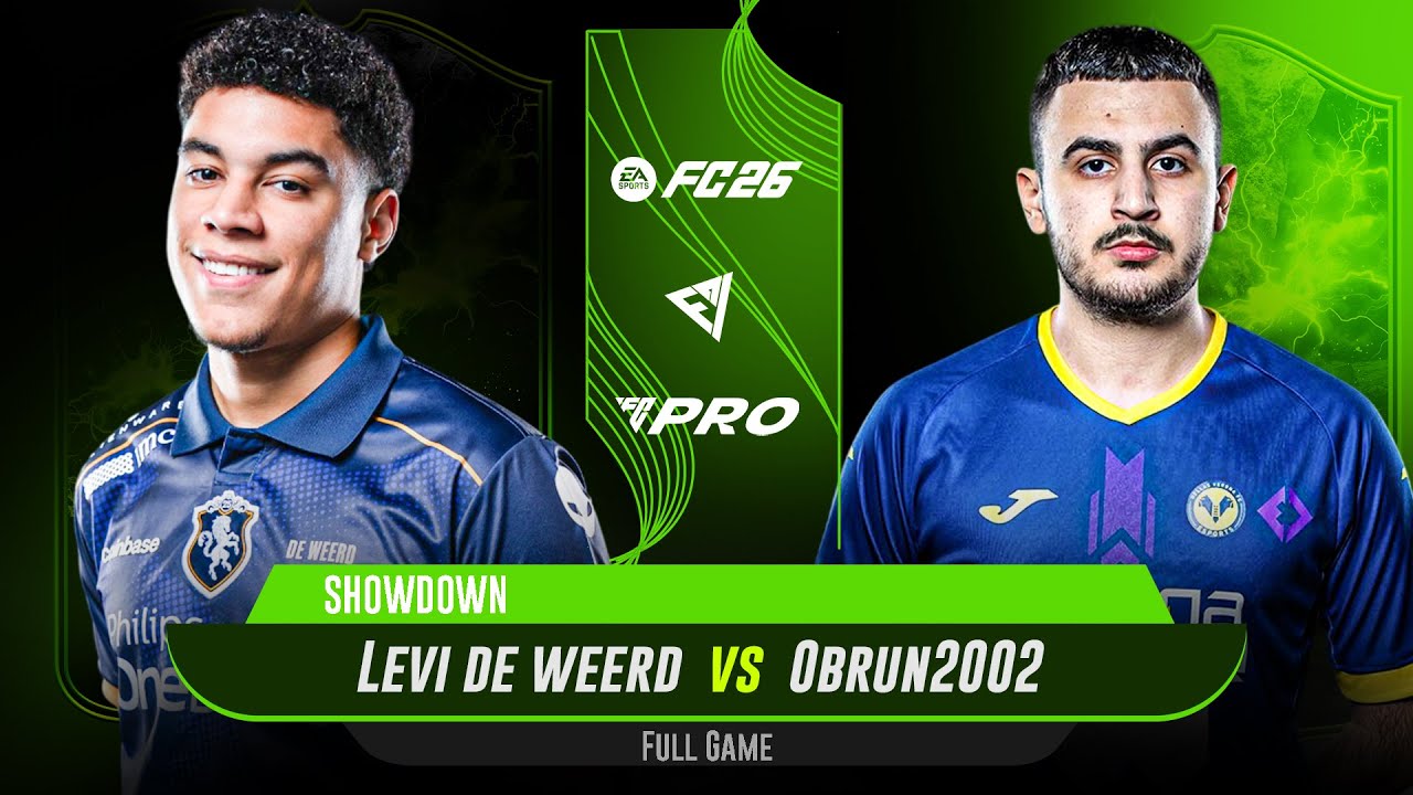 LEVI DE WEERD VS OBRUN2002 IN FC26 (INTENSE GAME 18 GOLS) FULL GAME