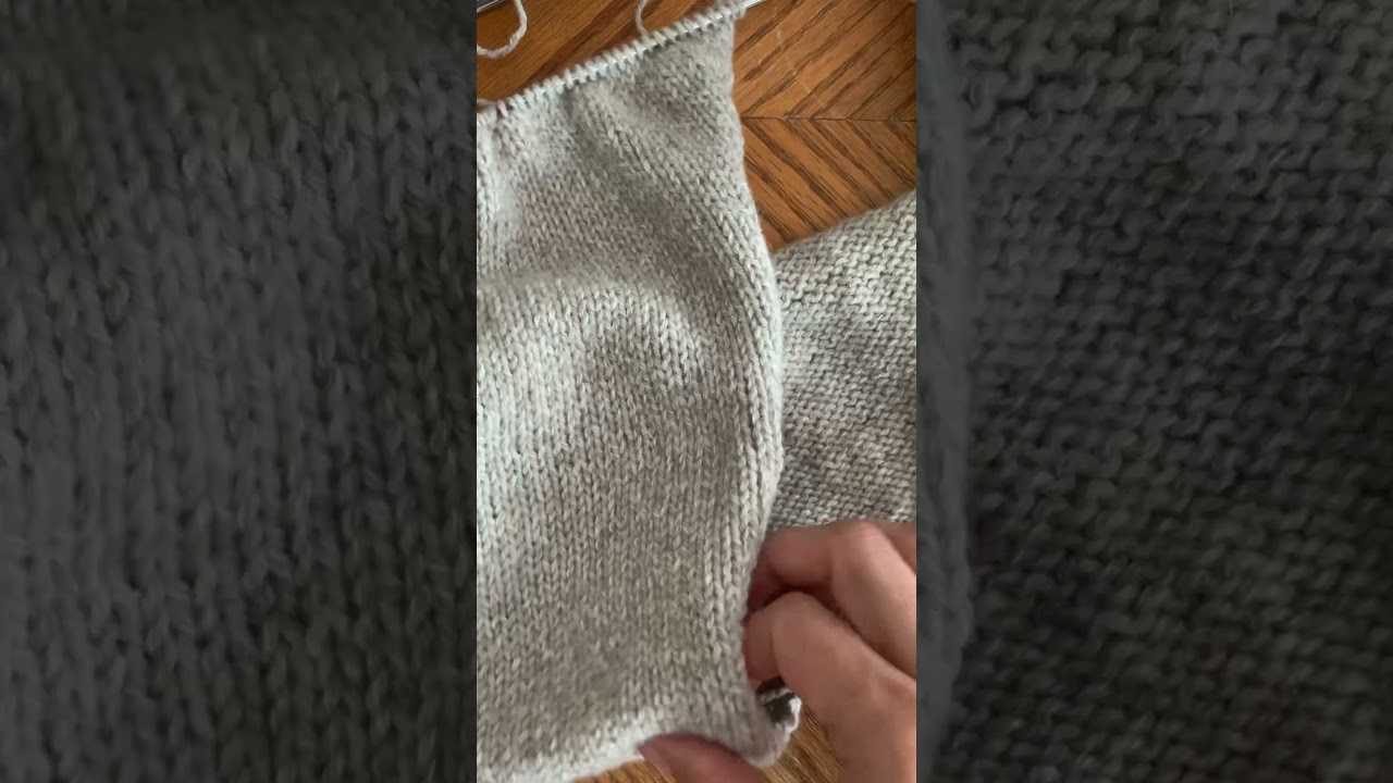 Picking up Stitches for the Shoulder - Knitting