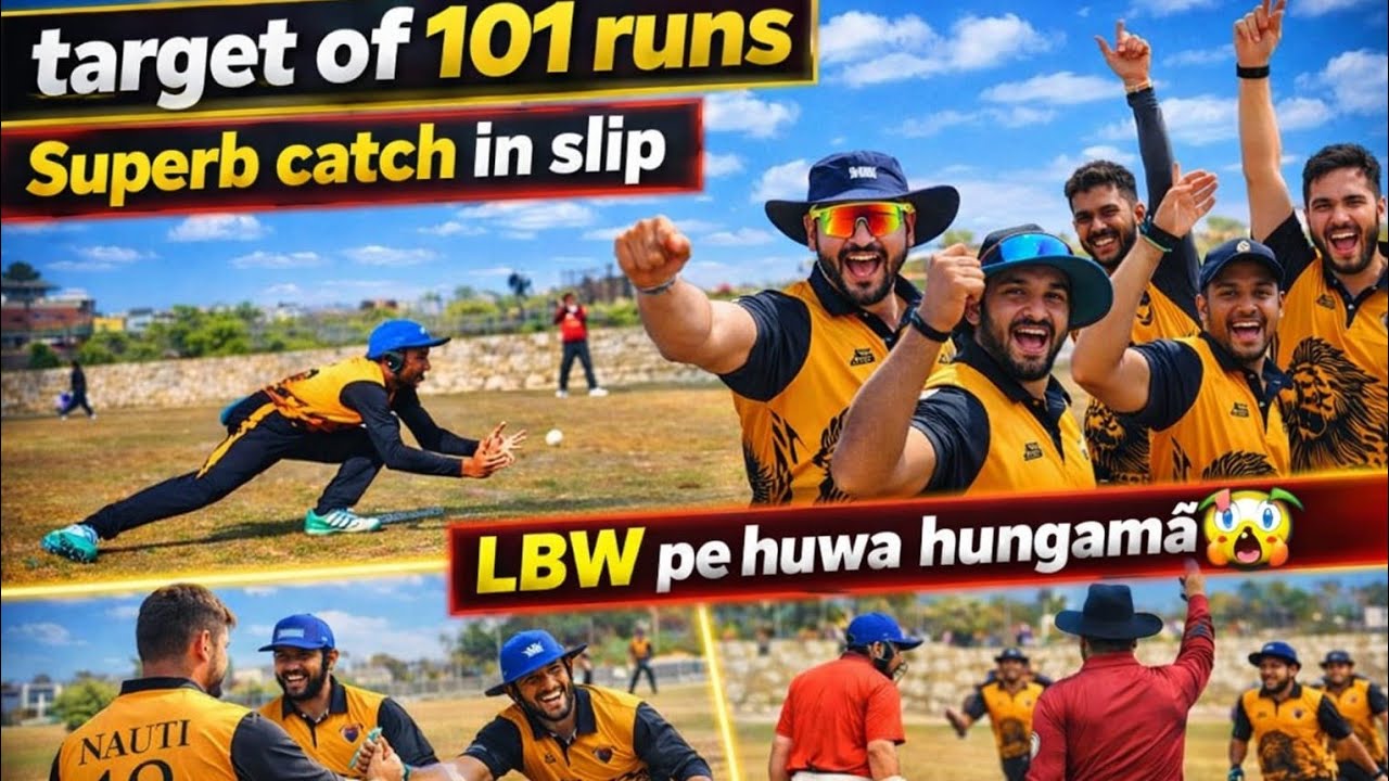 Chasing 101 Runs 🔥 !! Superb catch in Slip 😱!! LBW pe huwa hungama 😨😨 !!CricwithAvii 🏏