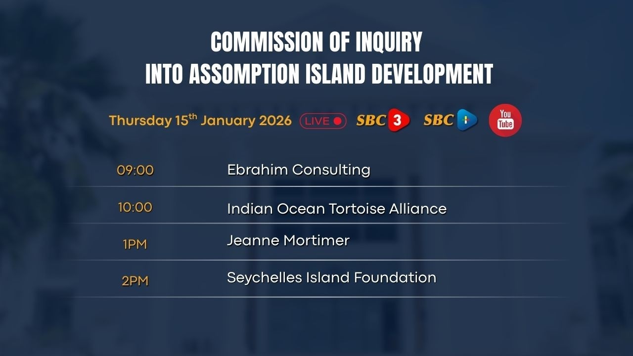 SBC LIVE | COMMISSION OF INQUIRY INTO ASSUMPTION ISLAND DEVELOPMENT (PART 2) -15.01.2026