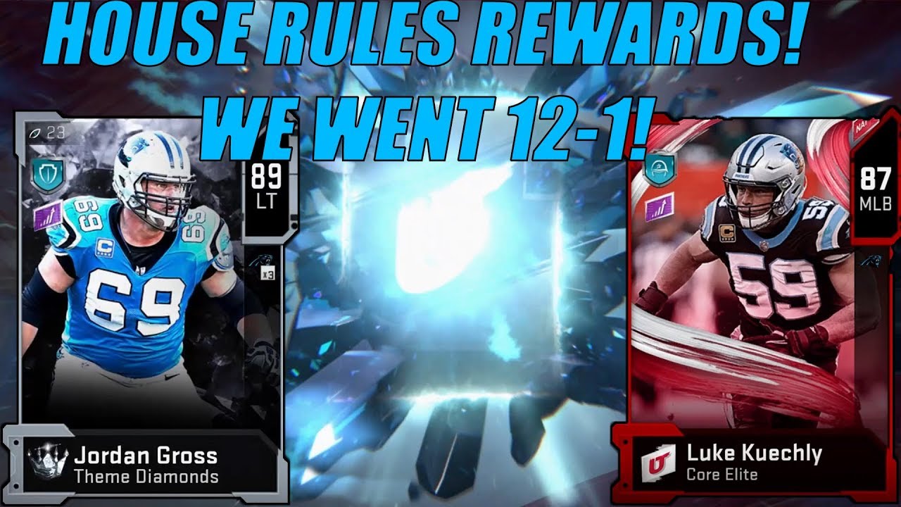 HOUSE RULES REWARDS! 89 THEME DIAMOND! Madden 20 Ultimate Team