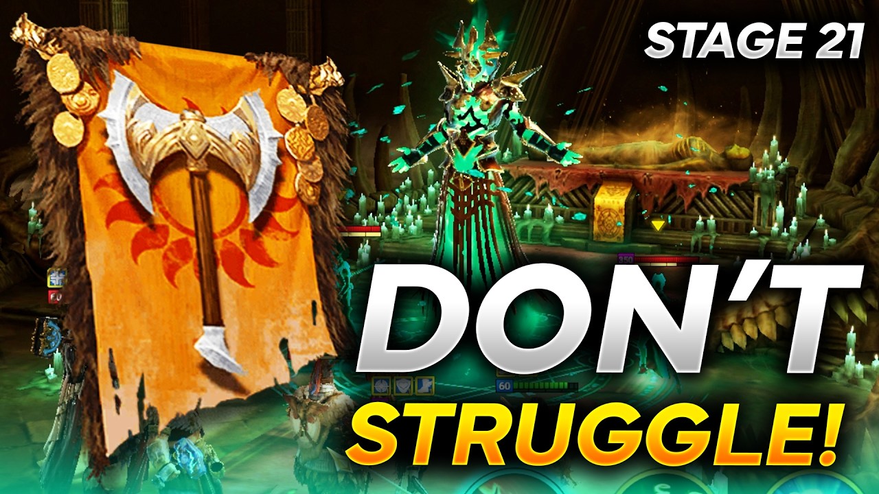 BOSS MELTED! BEST Barbarians Strategy For Faction Wars Hard STAGE 21 | Raid Shadow Legends