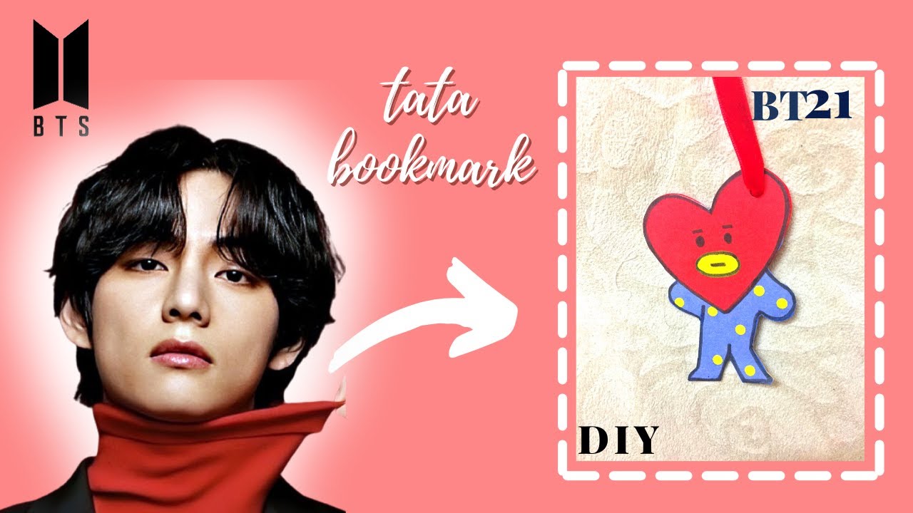 Tata BT21 Army Bookmark | For BTS Fans | Kim Taehyung | v DIY