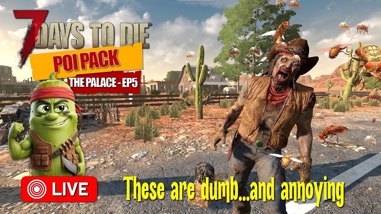 🚨LIVE: 7 Days to Die: Fluffys POI pack- EP5⭐Sneaky desert antics⭐🚨