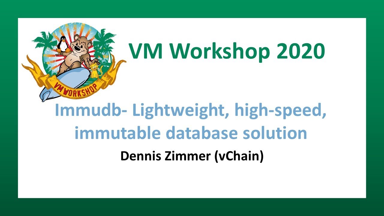 Immudb   lightweight, high speed, immutable database solution