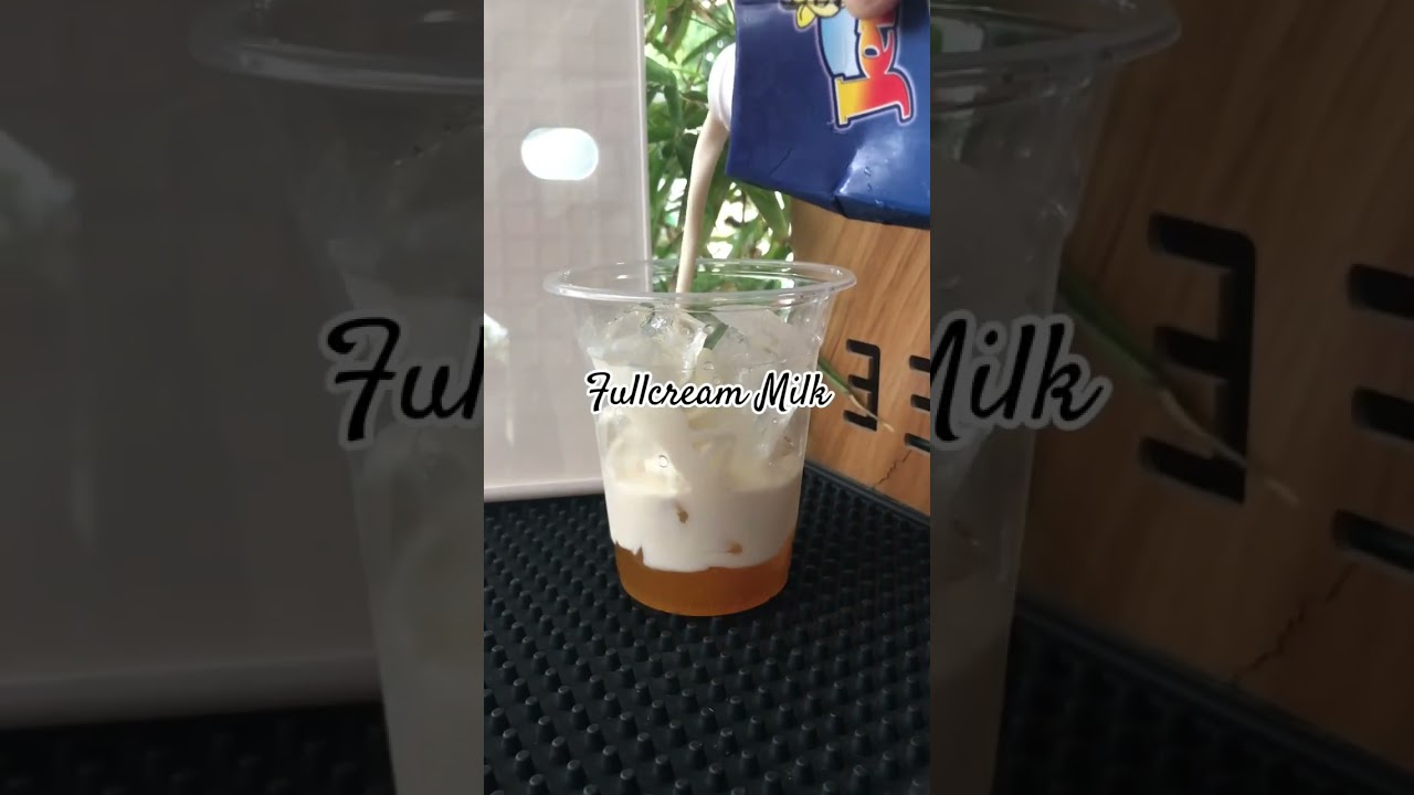 Mango Coffee Latte #shortvideo #coffee #mangomilk #coffeebusiness #coffeemango #mango #fypage
