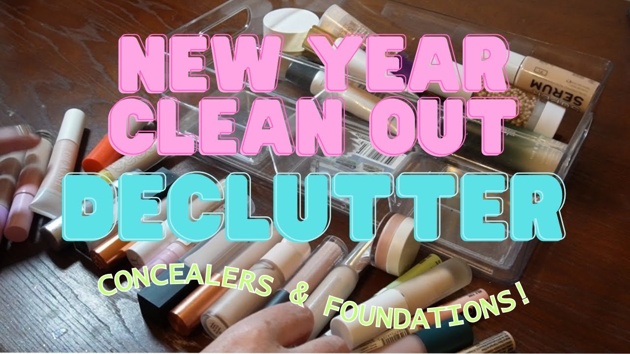 New Year Clean Out! | Concealer & Foundation DECLUTTER!