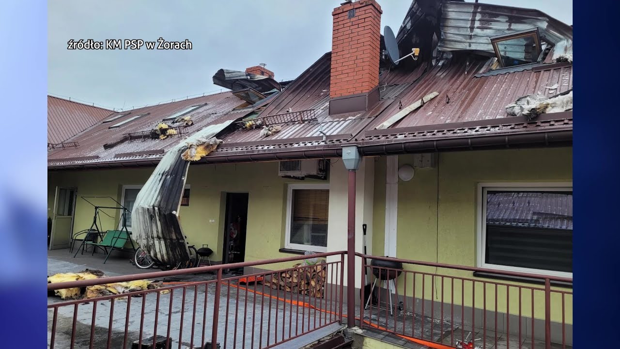 Pożar w Żorach 27.02.2023