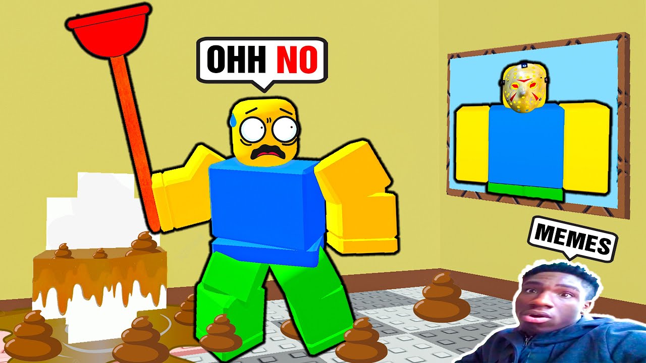 Roblox NEED MORE POOP Funny Moments (MEMES) - ALL ENDINGS | Roblox Bacon Strong