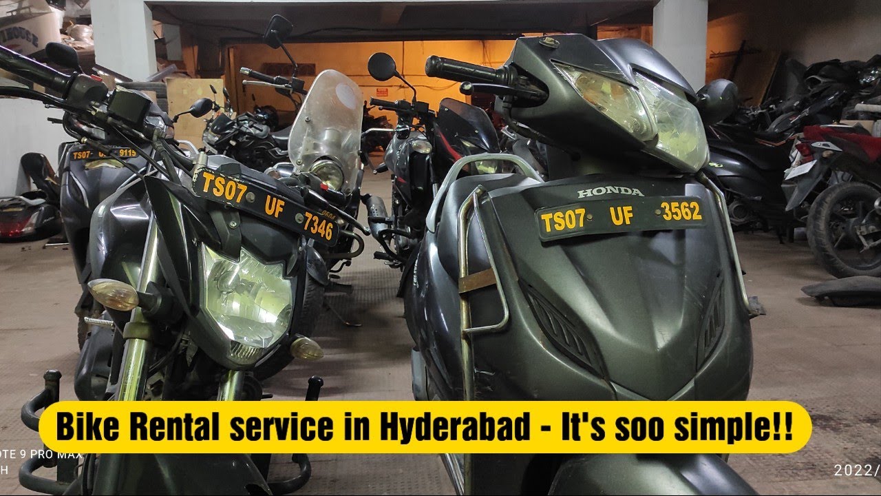 Bike Rental Service in Hyderabad - It's soo simple! Easy! &&& Convenient!!