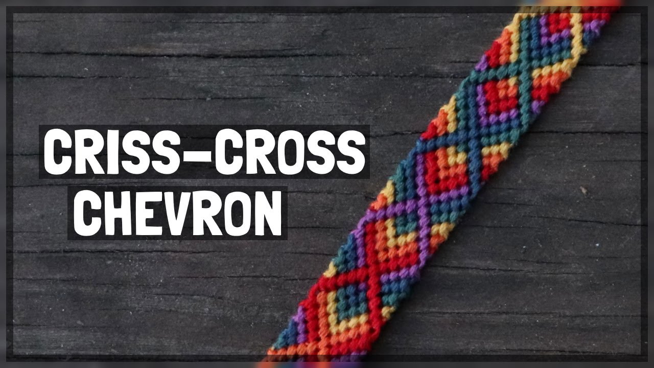 Criss-Cross Chevron Friendship Bracelet Tutorial [CC]