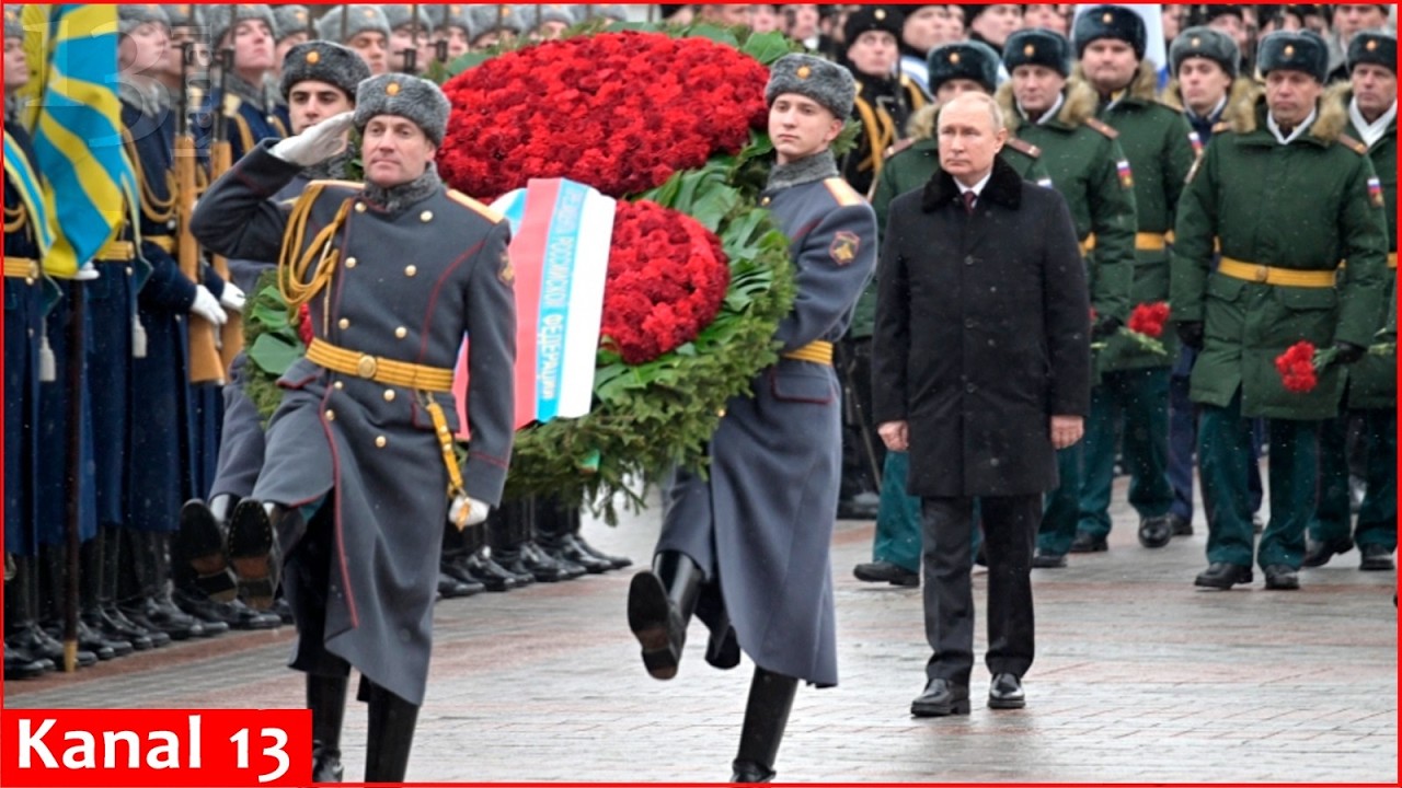 Putin lays a wreath at the Tomb of the Unknown Soldier on the Day of the Defender of the Fatherland