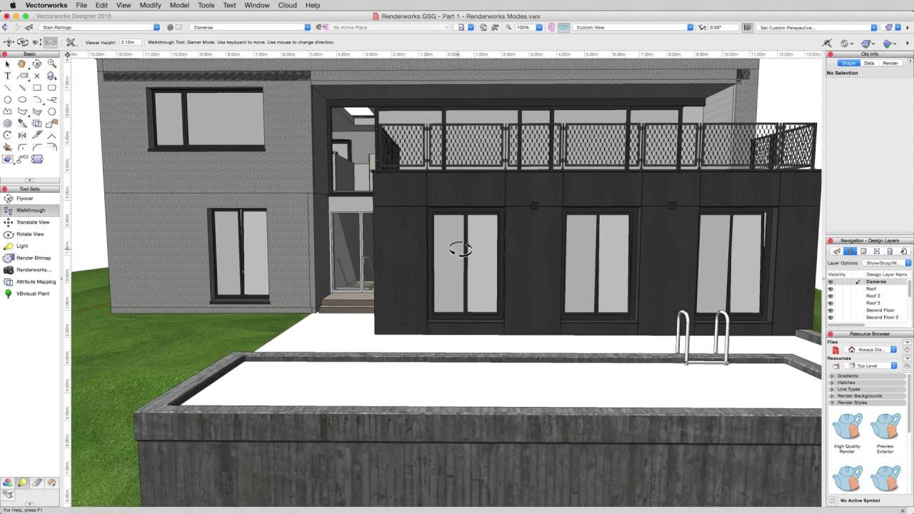 Rendering in Vectorworks - Renderworks Cameras