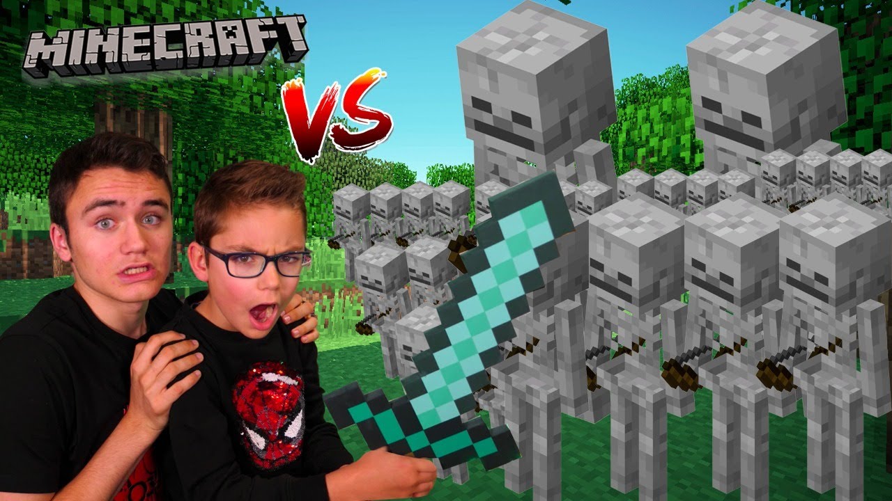 SWAN VS 1000 SQUELETTES !!! (Aventure Minecraft en Live)