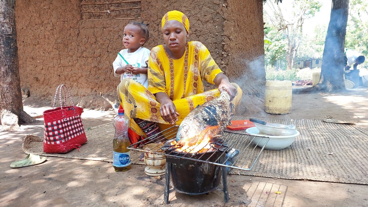 A Very Beautiful Rainy Day In Our African Village #cooking Most Organic Village Food For Dinner