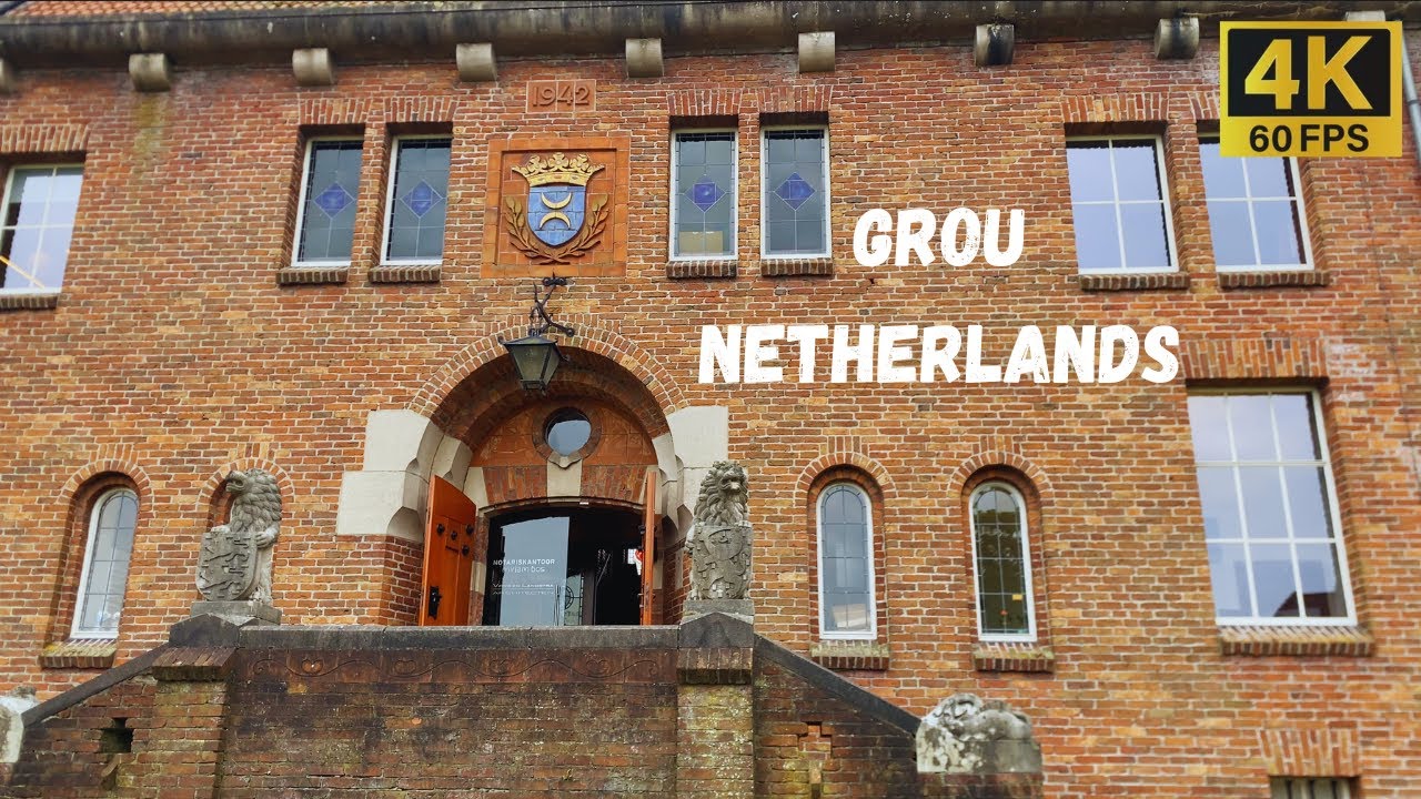 Grou, Netherlands REFRESHING Walking Tour 4K/60FPS