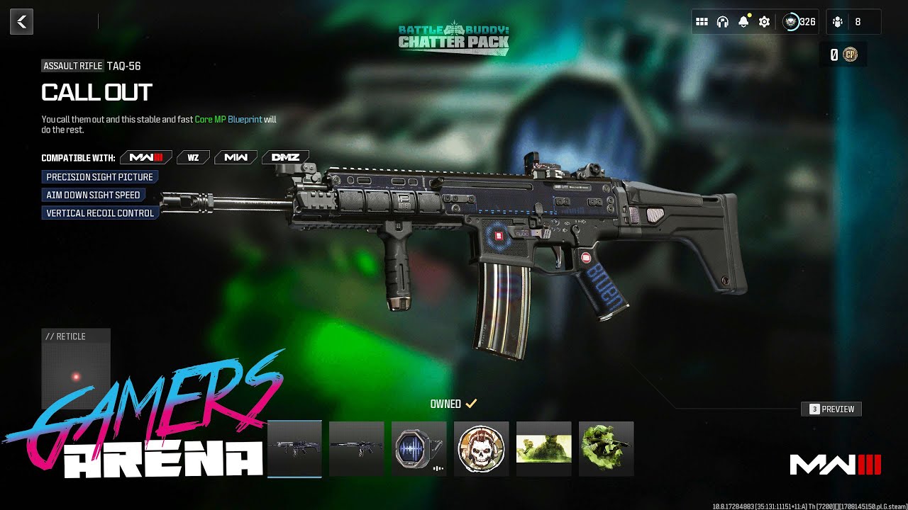 COD MW2 | MW3 BATTLE BUDDY CHATTER PACK Call Out Weapon Bundle Hard Unlocked PS XBOX PC - Ultra Rare