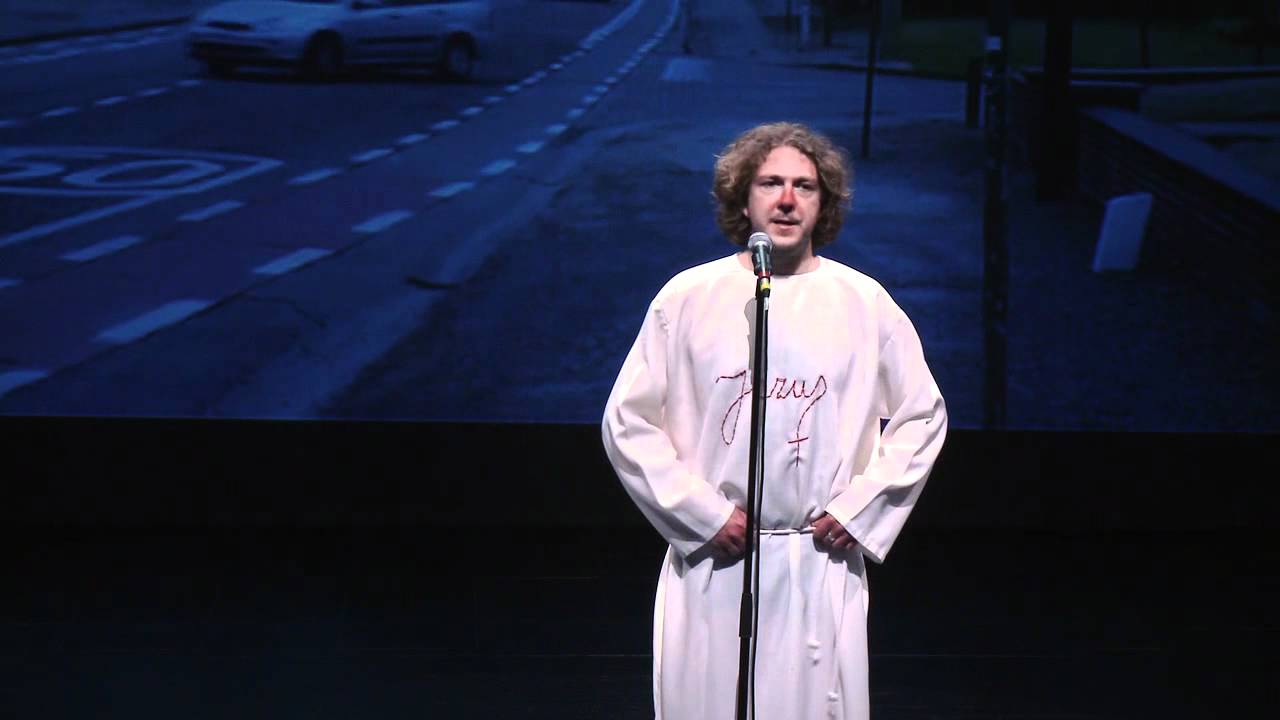 Crazy Comedy Cover Contest: Jezus (Sebastien Dewaele) covert Coluche - WINNAAR