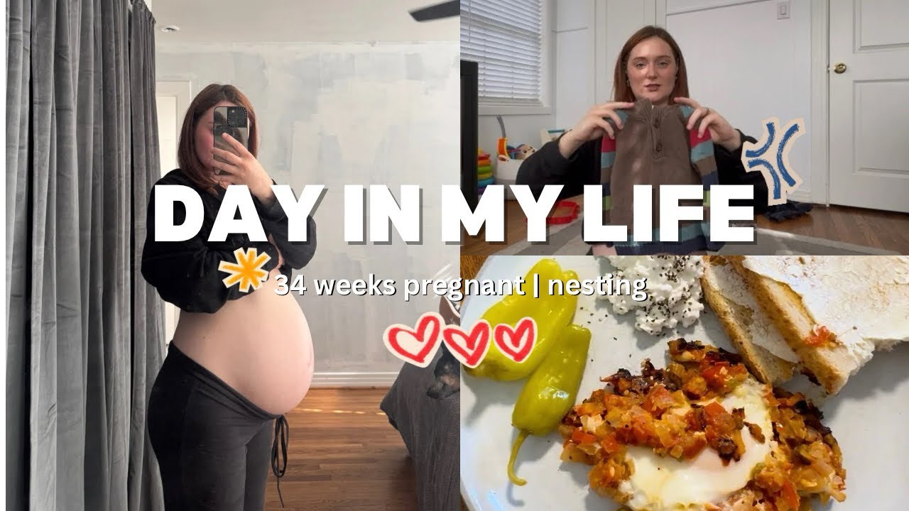 DAY IN MY LIFE 🌟 toddler mom | thrift haul | 34 weeks pregnant :)