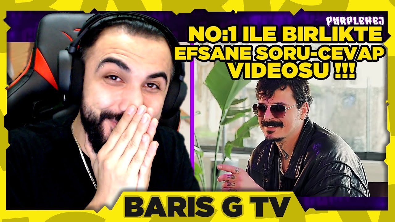 Barış G NO.1 - PURPLEHEJ SORU CEVAP VİDEOSU İZLİYOR (EN SEVMEDİĞİ RAPCİ ???)