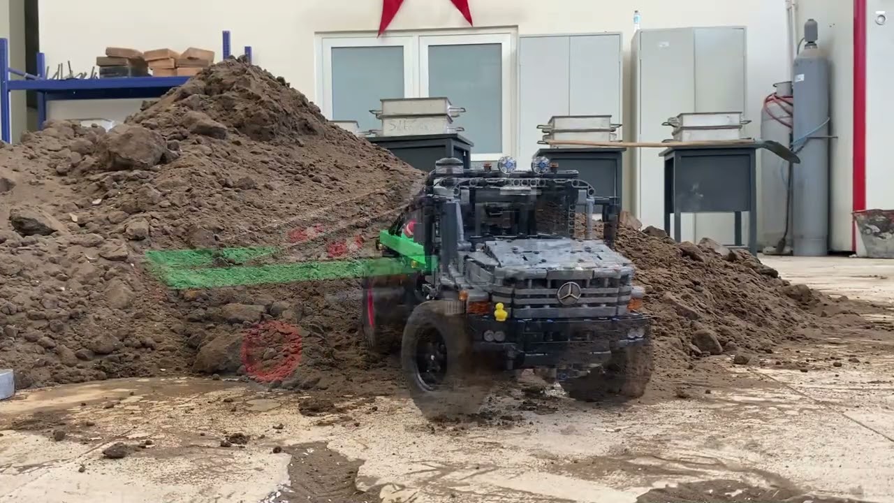 LEGO 42129 MB Zetros, with bigger wheels, foundry sand trials (Part 3): Is this set playable or not?