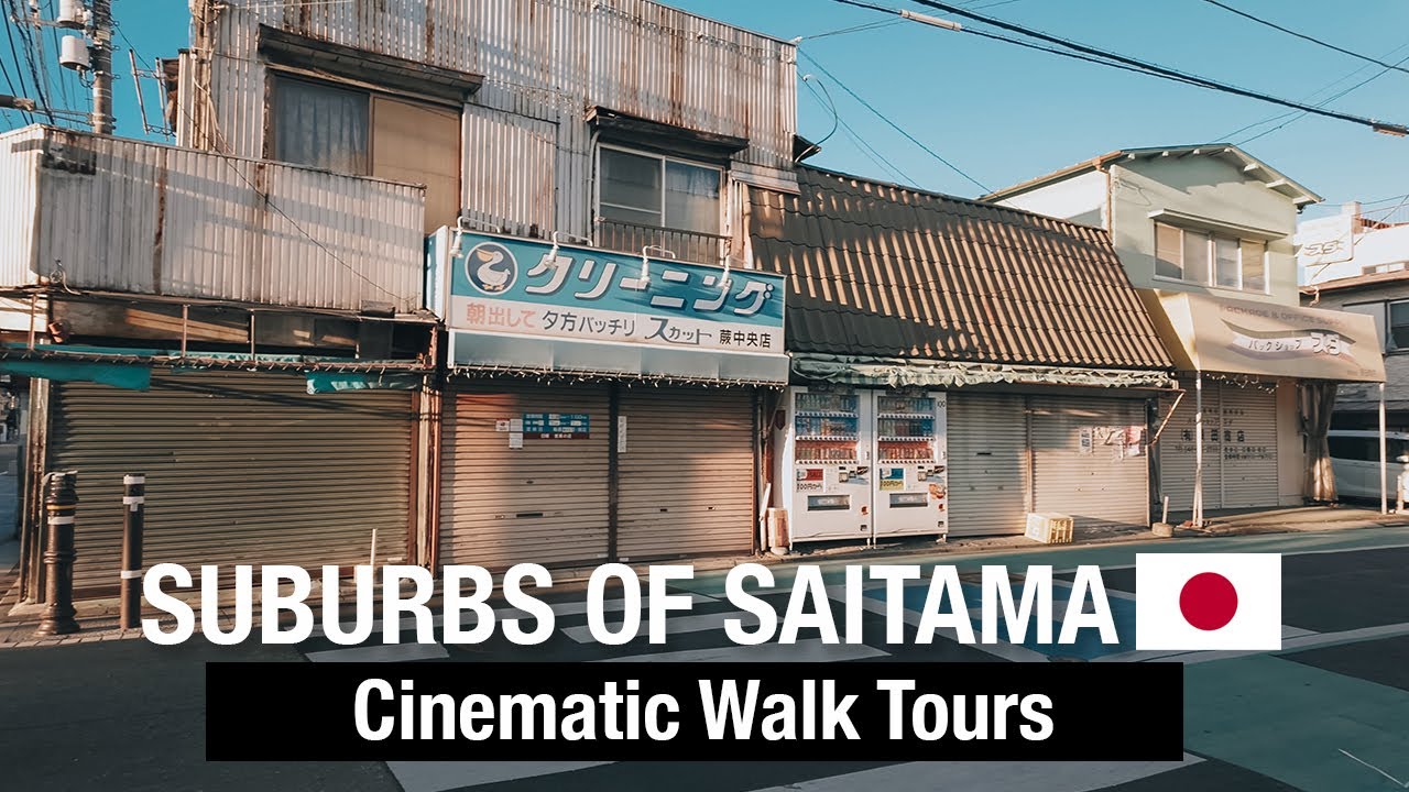 Windy Afternoon in the Suburbs of Saitama, Japan | Cinematic Walk Tours | 4K