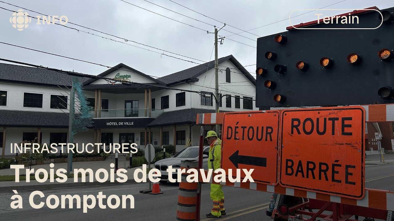 C'est parti pour trois mois de travaux routiers à Compton