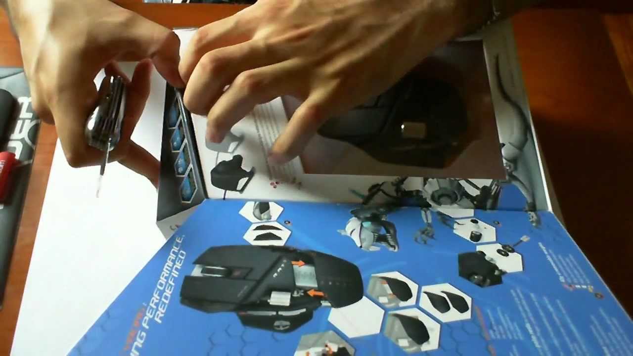 MadCatz Cyborg RAT 9 Gaming Mouse Unboxing HD