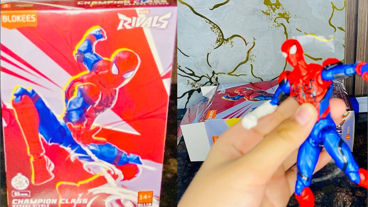 Spesial 100 subscribe  unboxing Spiderman rival blokees