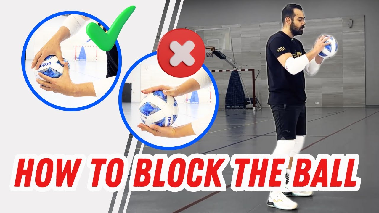 How to block the ball #futsal #goalkeeper