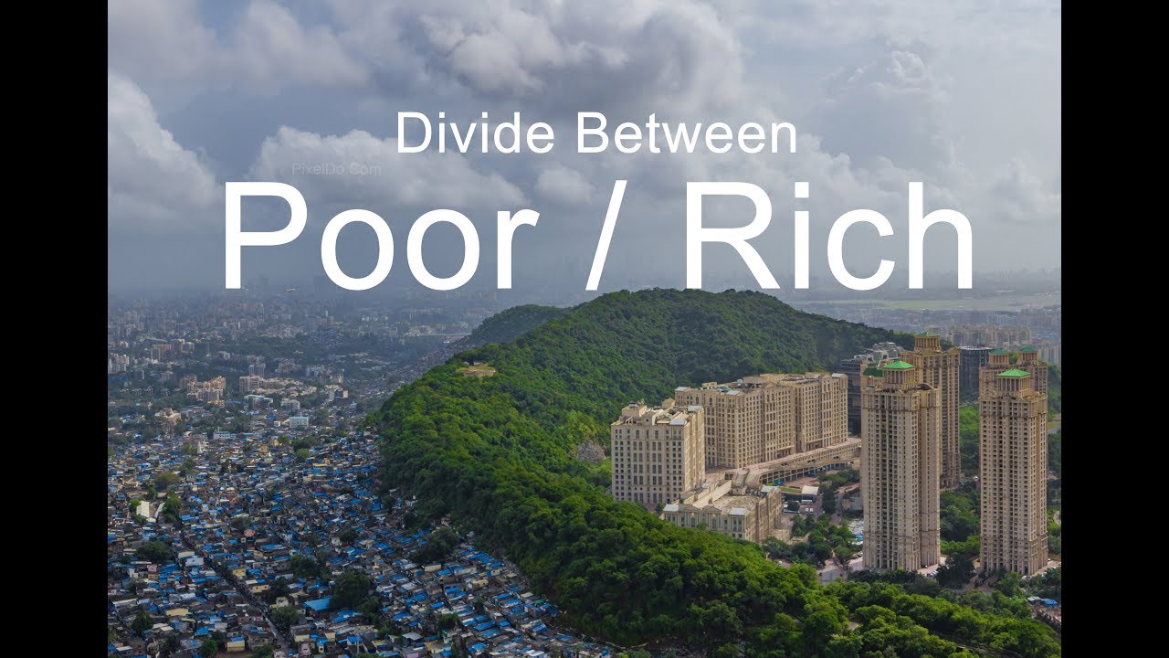 Divide Between Rich and Poor - Powai Famous Photo