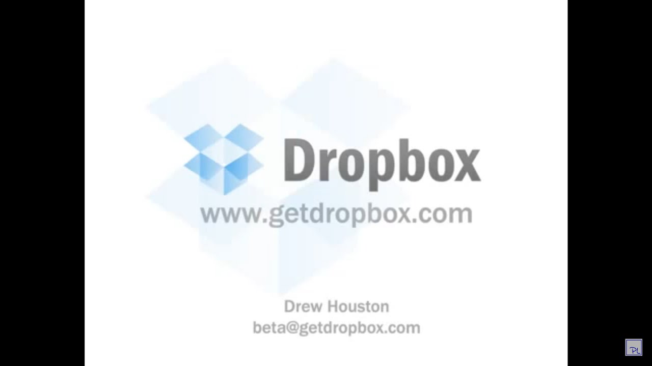 Dropbox first video / demo - abridged and commented