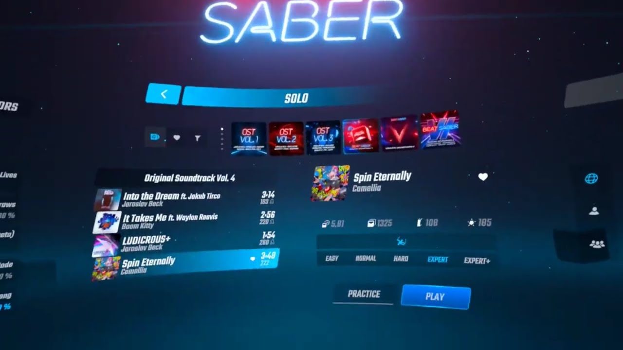 Trying to beat spin eternity #beatsaber