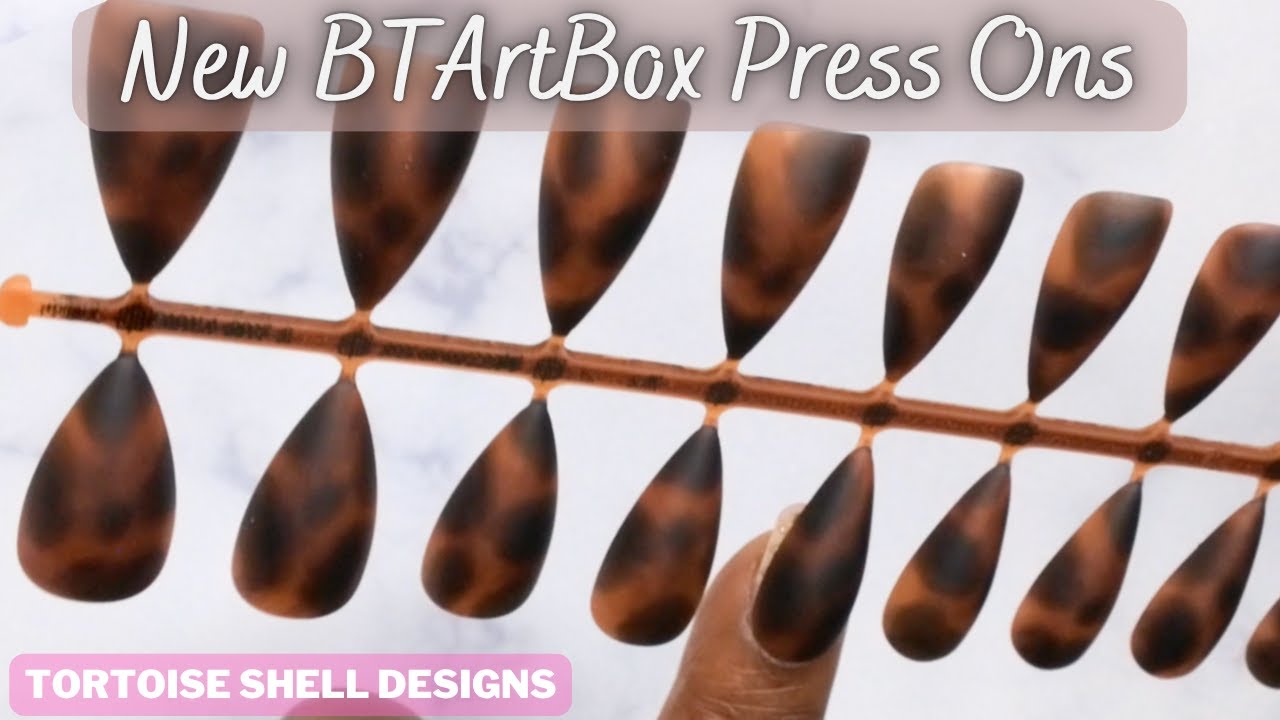 BTArtBox Tortoise Shell Press Ons | Soft Coat Press On Nails