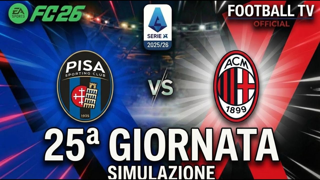 FC 26 Simulazione : Pisa vs Milan | San Siro in trasferta? Impresa nerazzurra o dominio rossonero! 😱