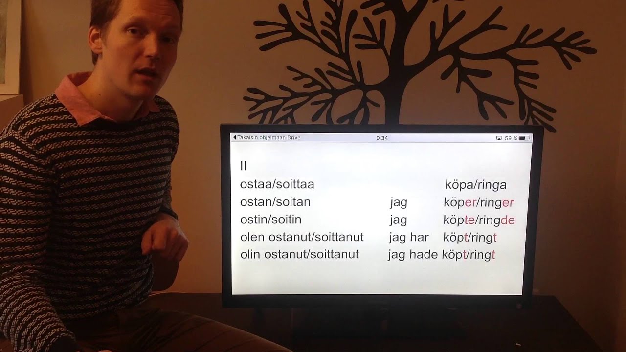 Verbien taivutus & tulevan ajan ilmaiseminen ruotsi (RUB1)