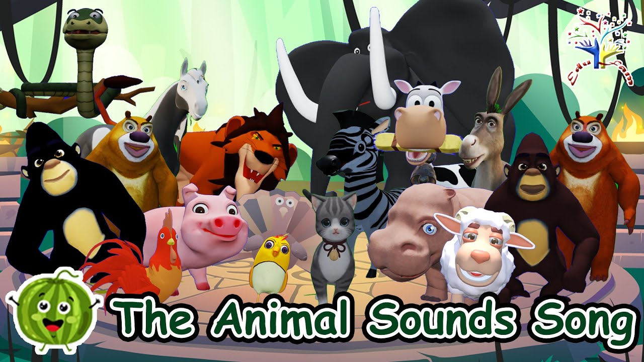 The Animal Sonds song LS || The animals || Let's Sing  || Kids Songs and Nursery Rhymes || EduFam