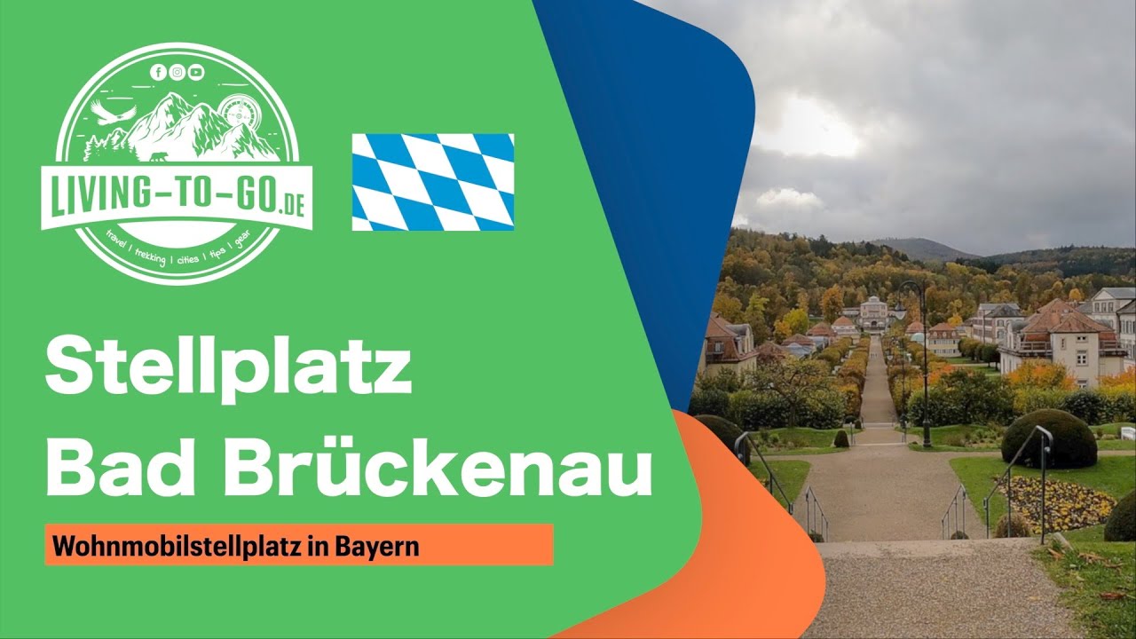 Super schöner Wohnmobilstellplatz Bad Brückenau am Kurpark. Oberhalb des Staatsbads in ruhiger Lage