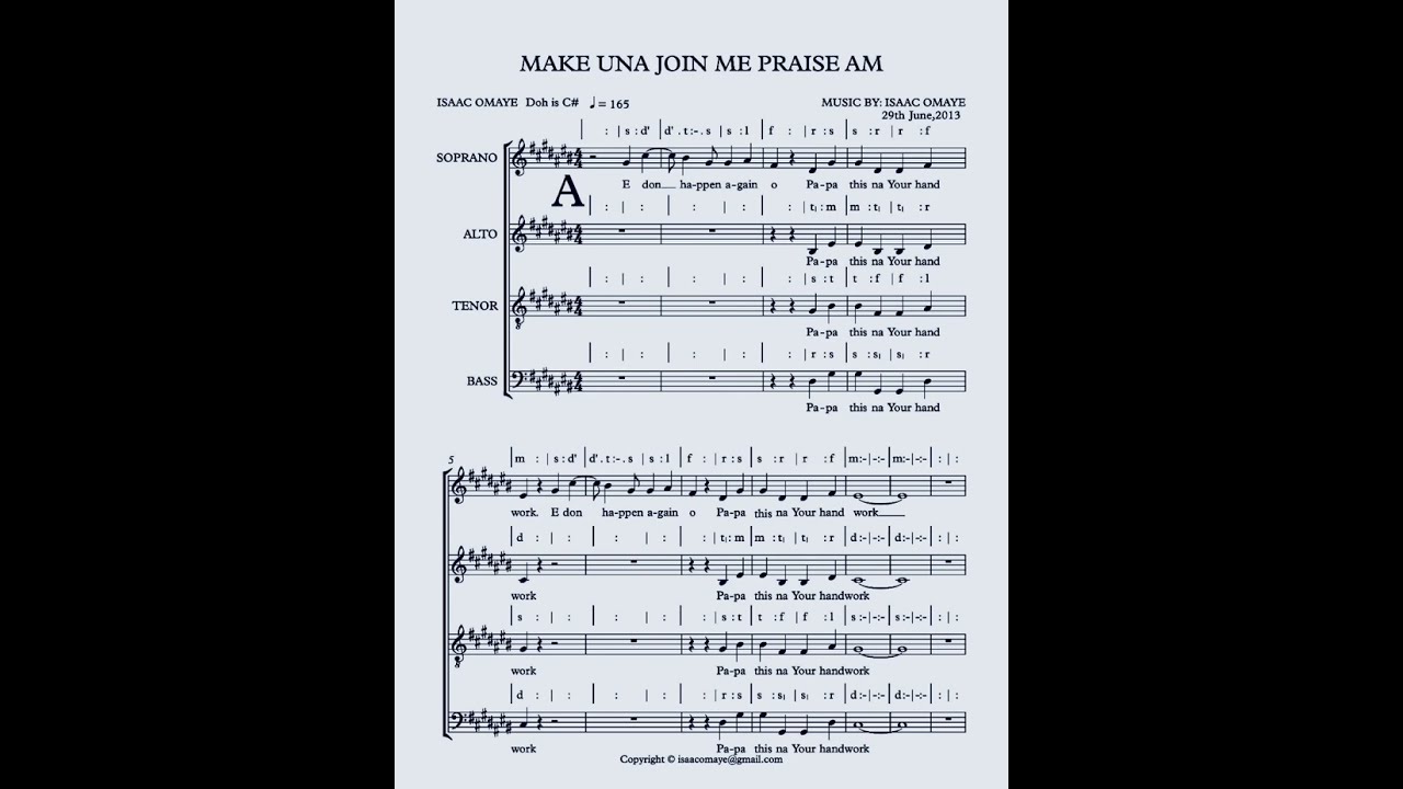 Make Una Join Me Praise Am by Isaac Omaye
