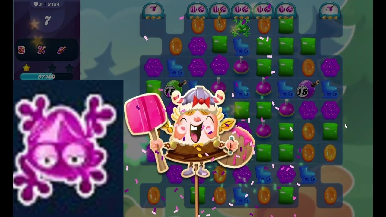 Llego al nivel 3184 del Candy Crush Saga y lo gano a la primera