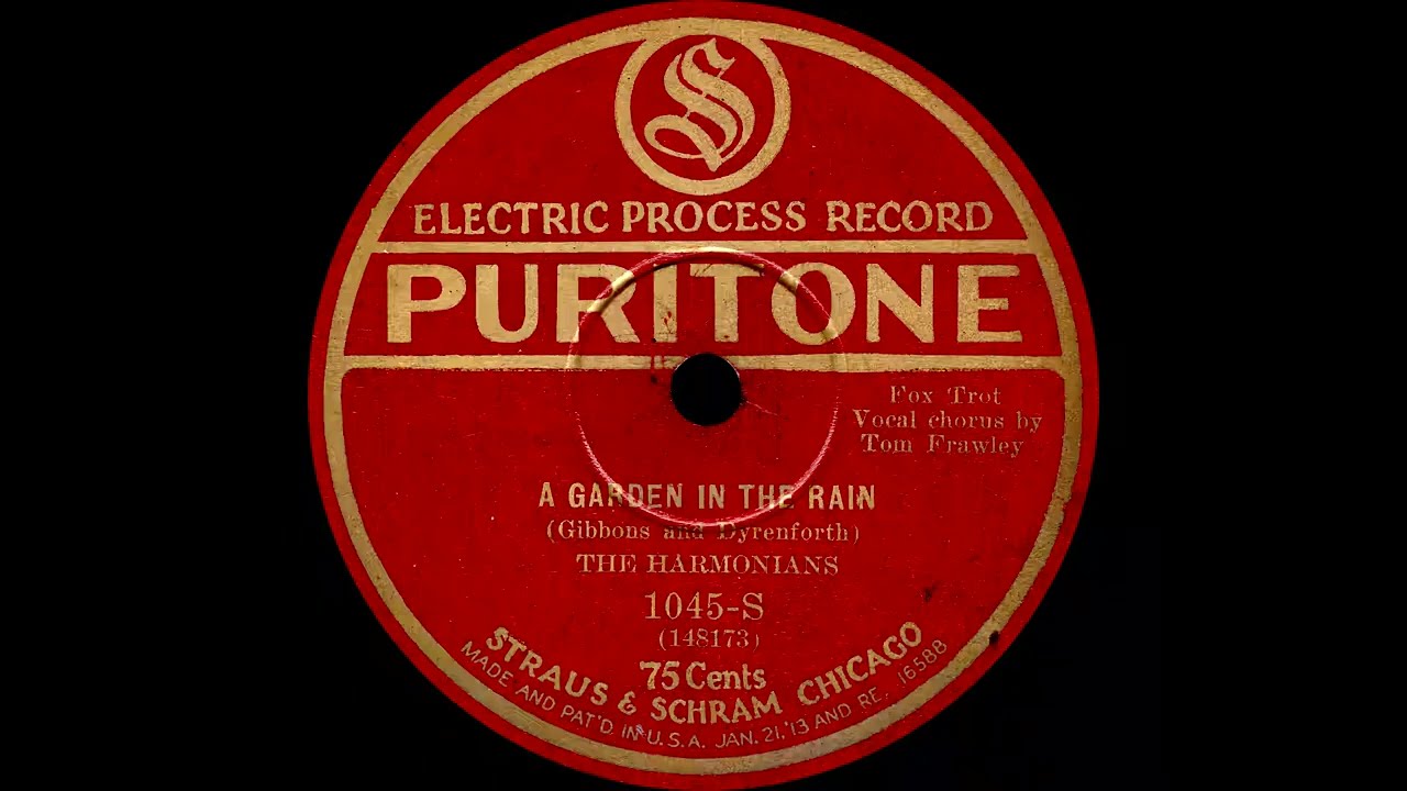 A Garden In The Rain - The Harmonians / Wedding Of The Painted Doll - Barney Trimble (1929)